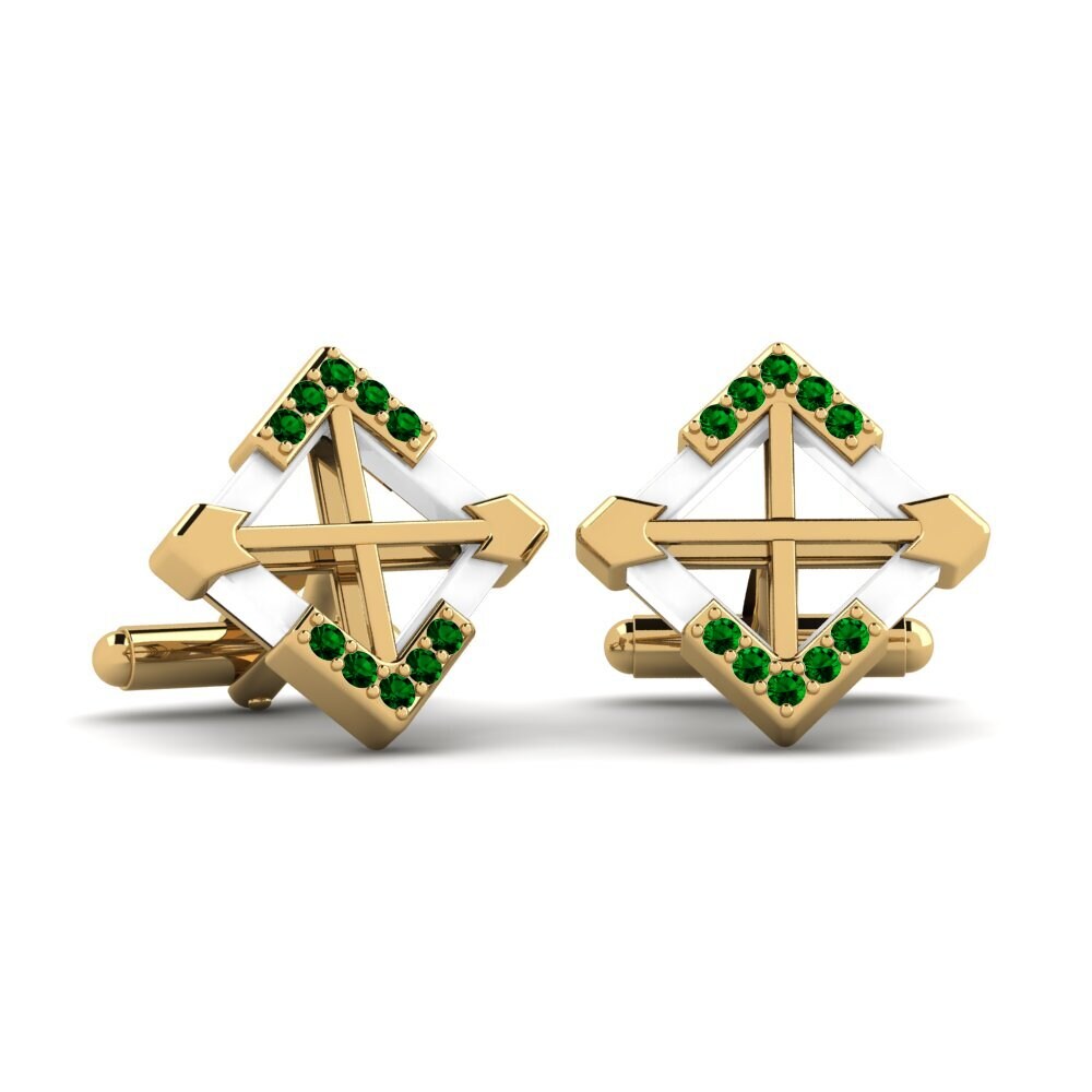 Green Zirconia Cufflink Gamino