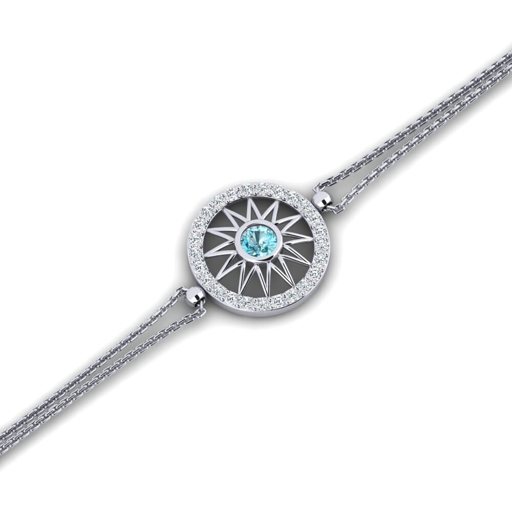 Blue Zircon Women's Bracelet Ganimola