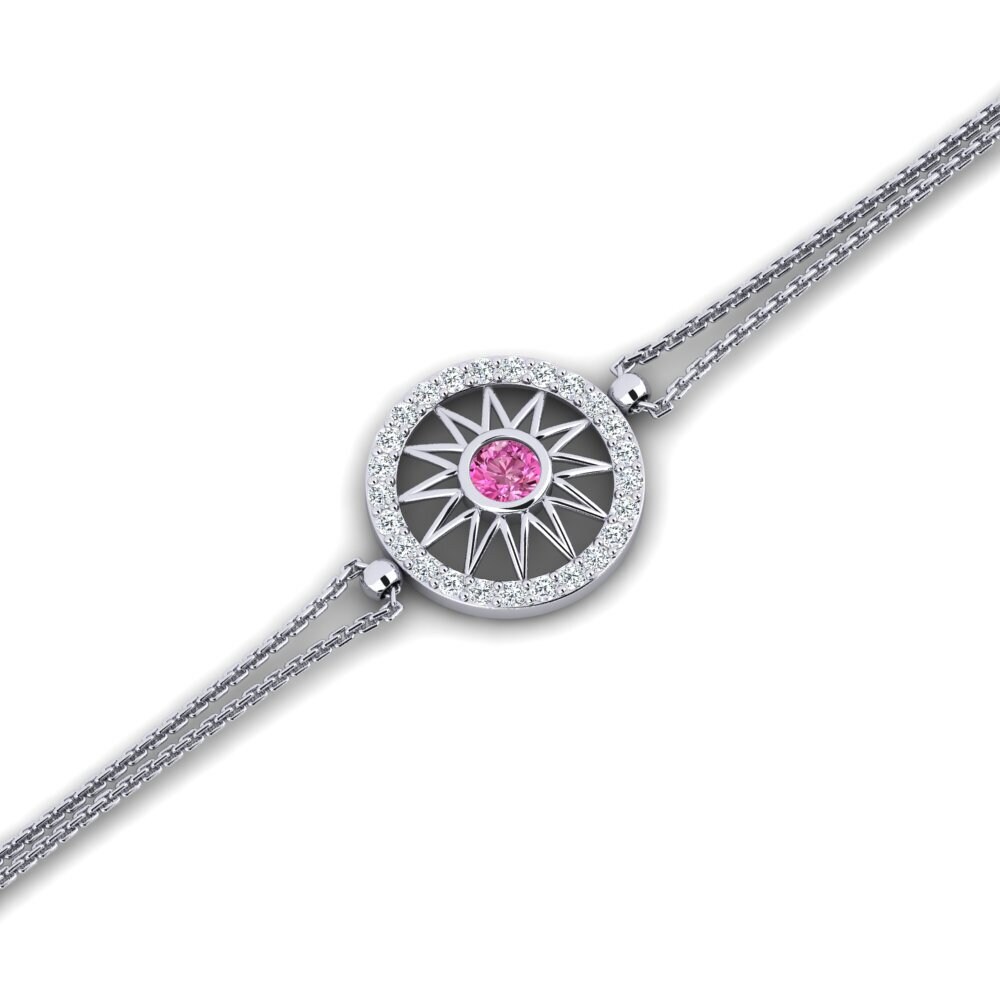 Pink Topaz Women's Bracelet Ganimola