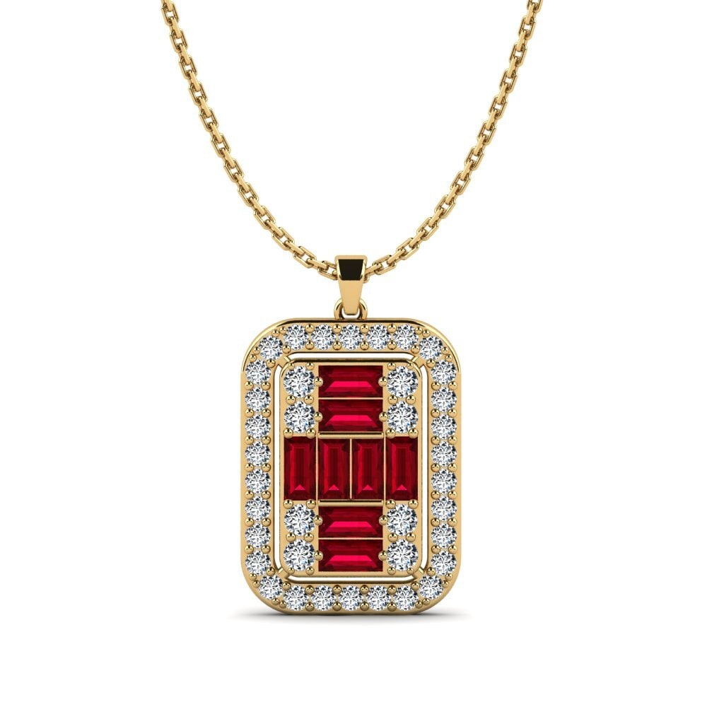 Red Zirconia Women's Pendant Gapilano