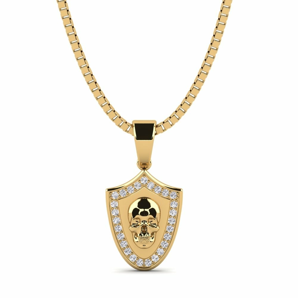 Yellow Gold Men's Pendant Garbi