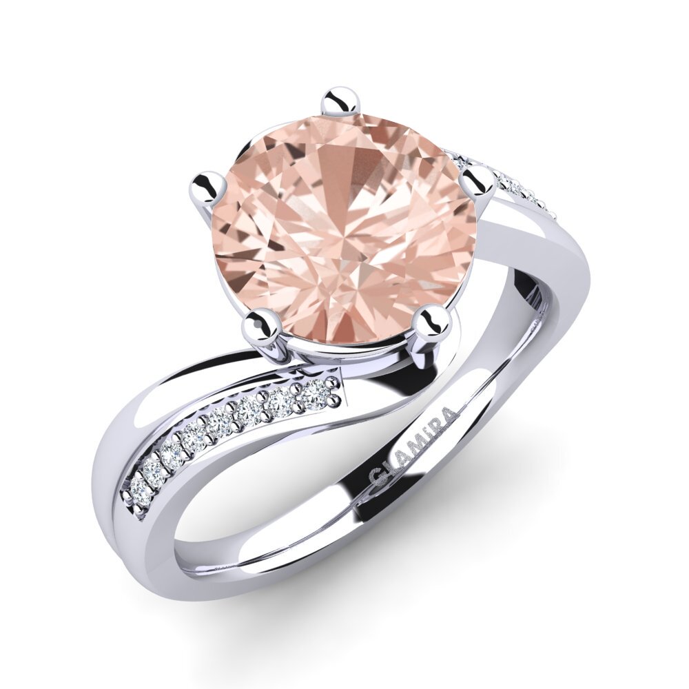 Morganite Engagement Ring Gardenia 3.0 crt