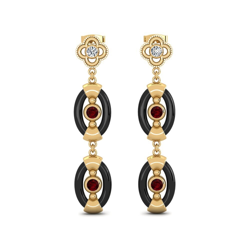 Garnet Women's Earring Garity