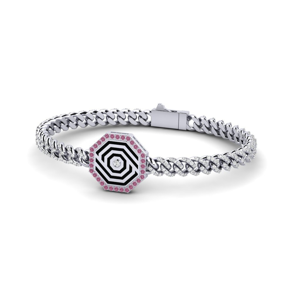 Rhodolite Garnet Women's Bracelet Garlief