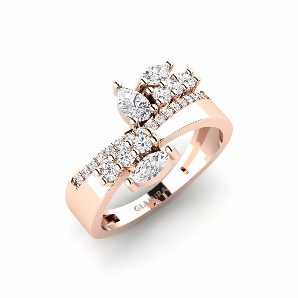 Oro Rosso 585 Anello Garrucha