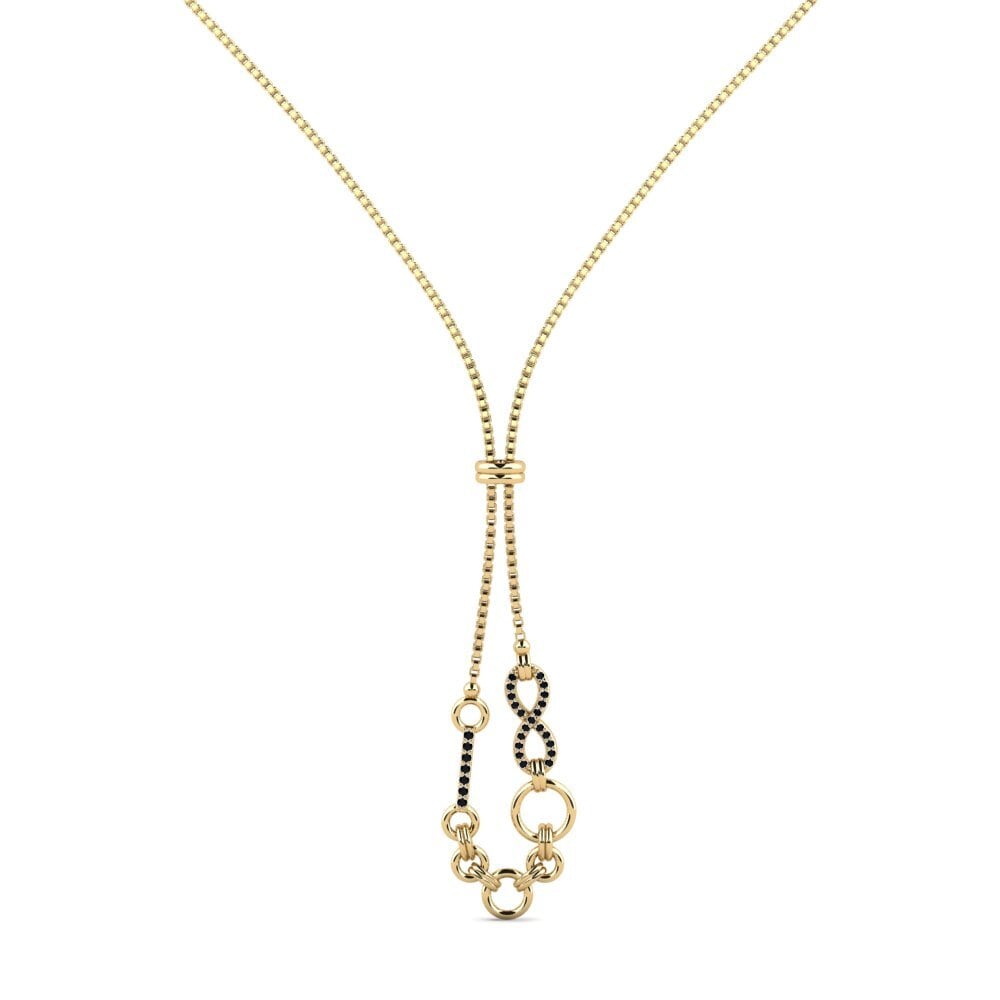 Black Sapphire Women's Necklace Gaskiya