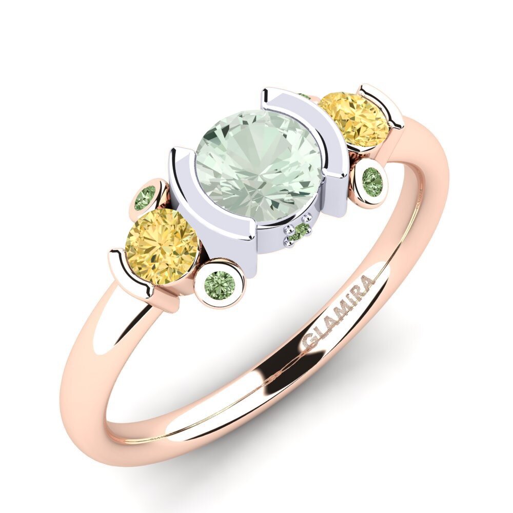 Amatista verde Anillo de compromiso Gaspara