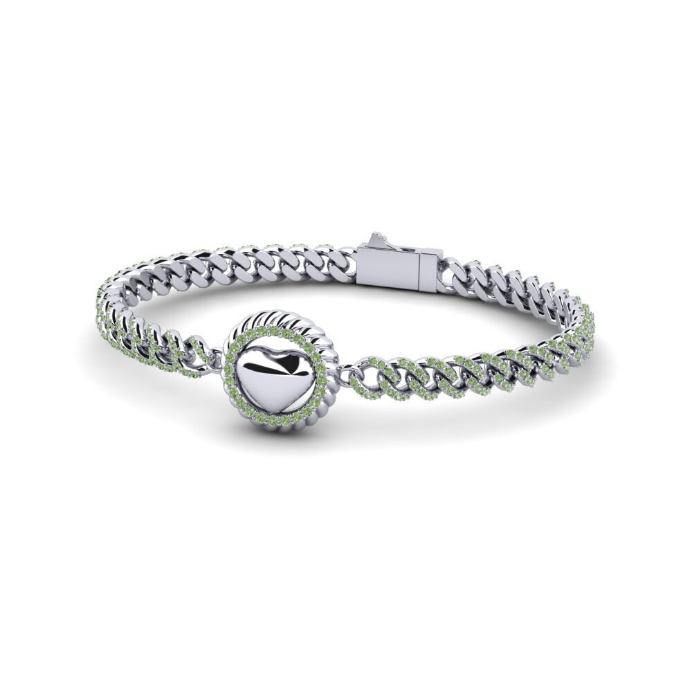 Diamante Verde Pulsera de Mujer Gatwado