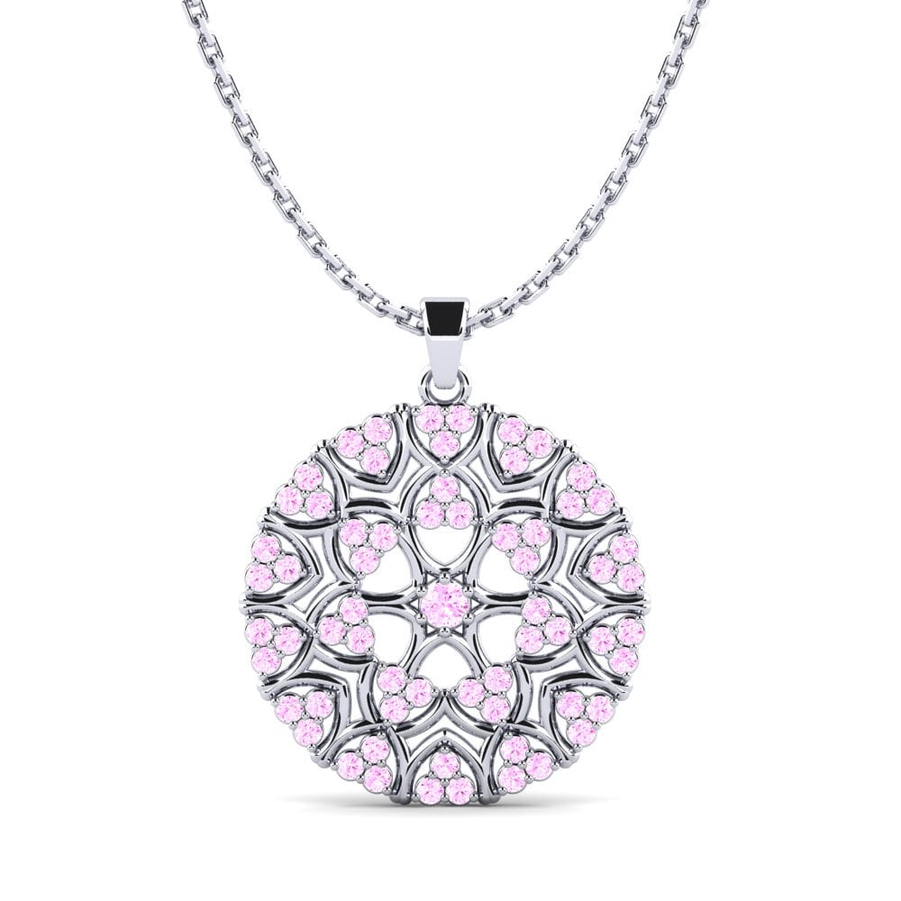 Pink Sapphire Women's Pendant Gauche