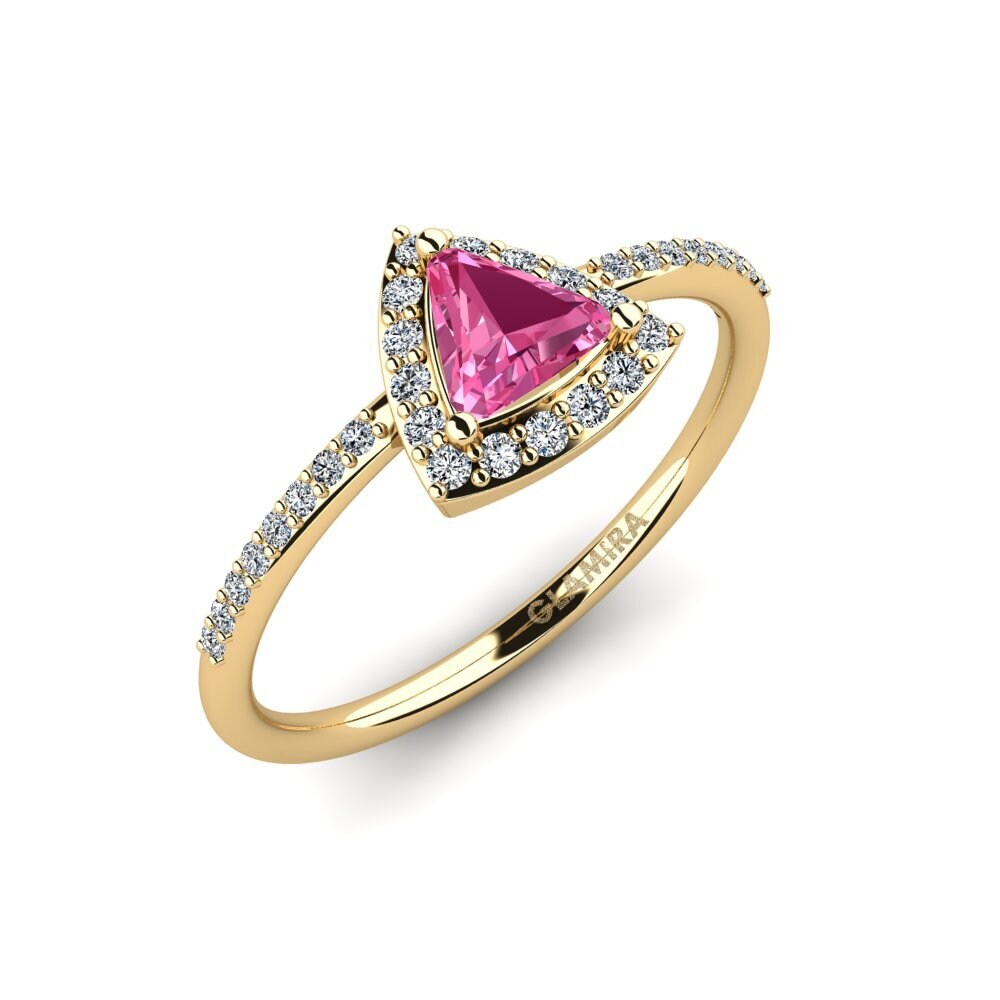 Pink Tourmaline Engagement Ring Gaum