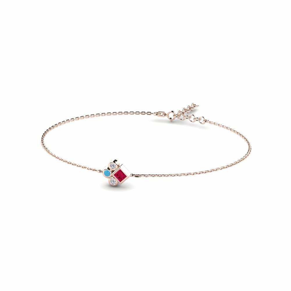 14K Rood Goud Dames Armband Gauraye