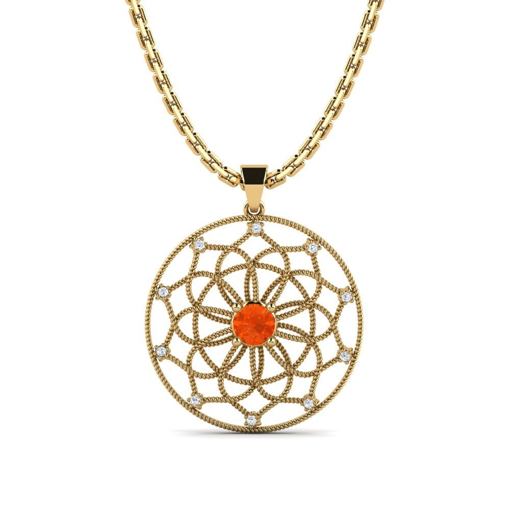 Fire Opal Women's Pendant Gaut