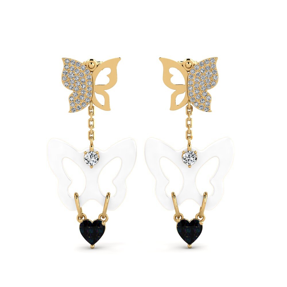 Black Opal Women's Earring Gayton