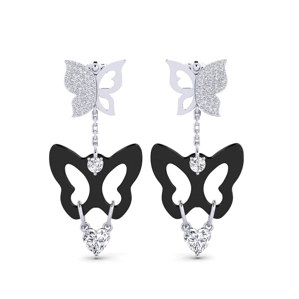 950 Palladium Diamond Women's Earring Gayton