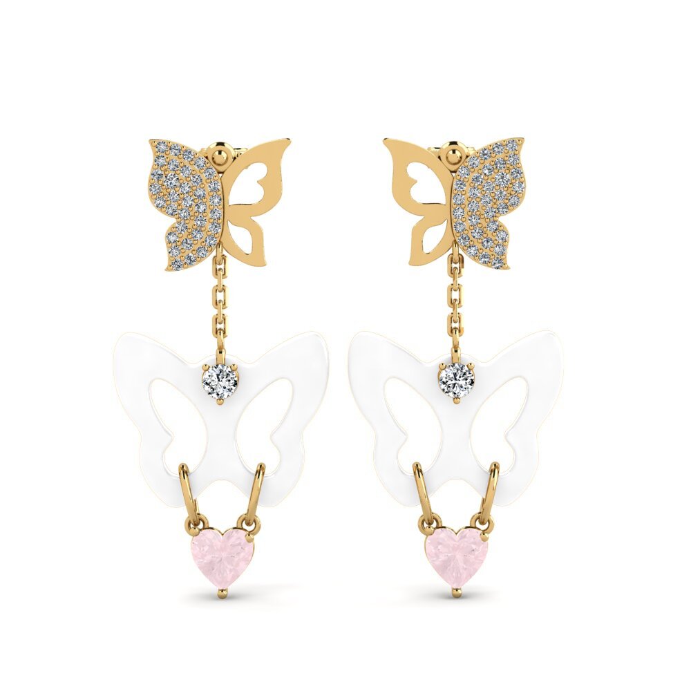 Rose Quartz Women's Earring Gayton