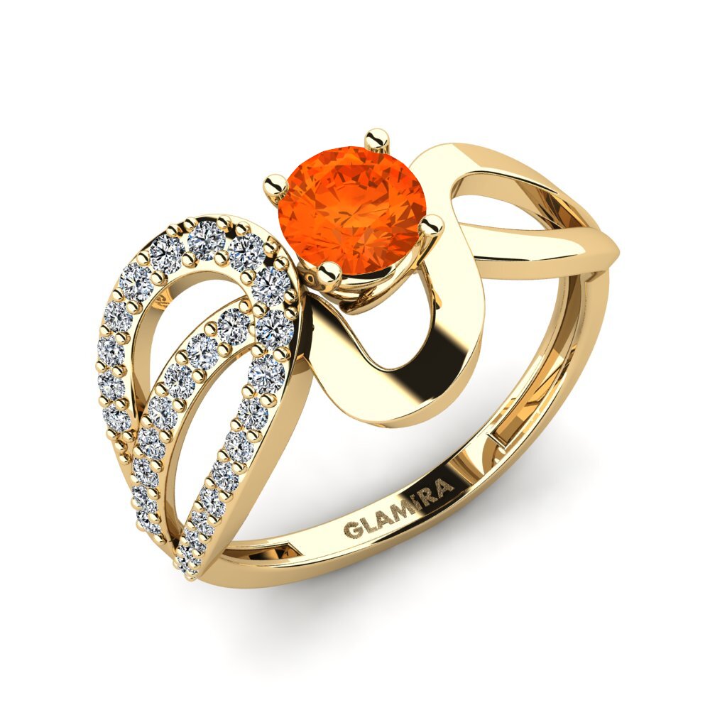 Fire Opal Ring Geber