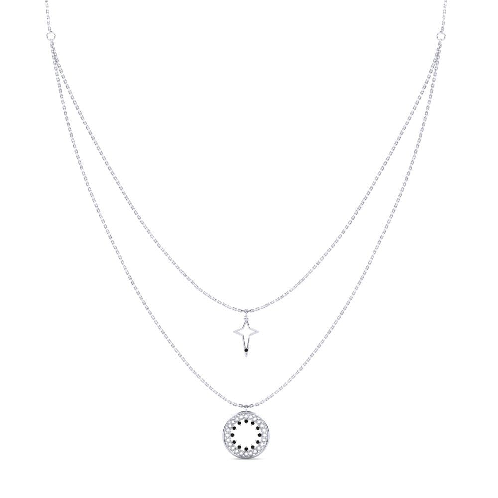 Ónix Negro Collar de Mujer Gefesyn