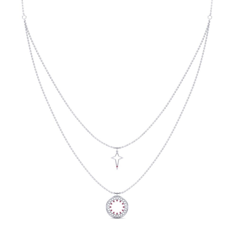 Rhodolite Garnet Women's Necklace Gefesyn