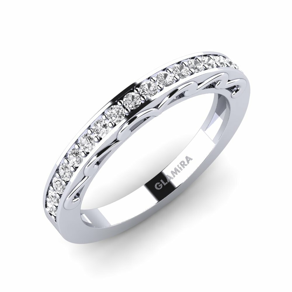 Eternity Women’s Wedding Rings Bridal Set Gemmiferous B 585 White Gold White Sapphire