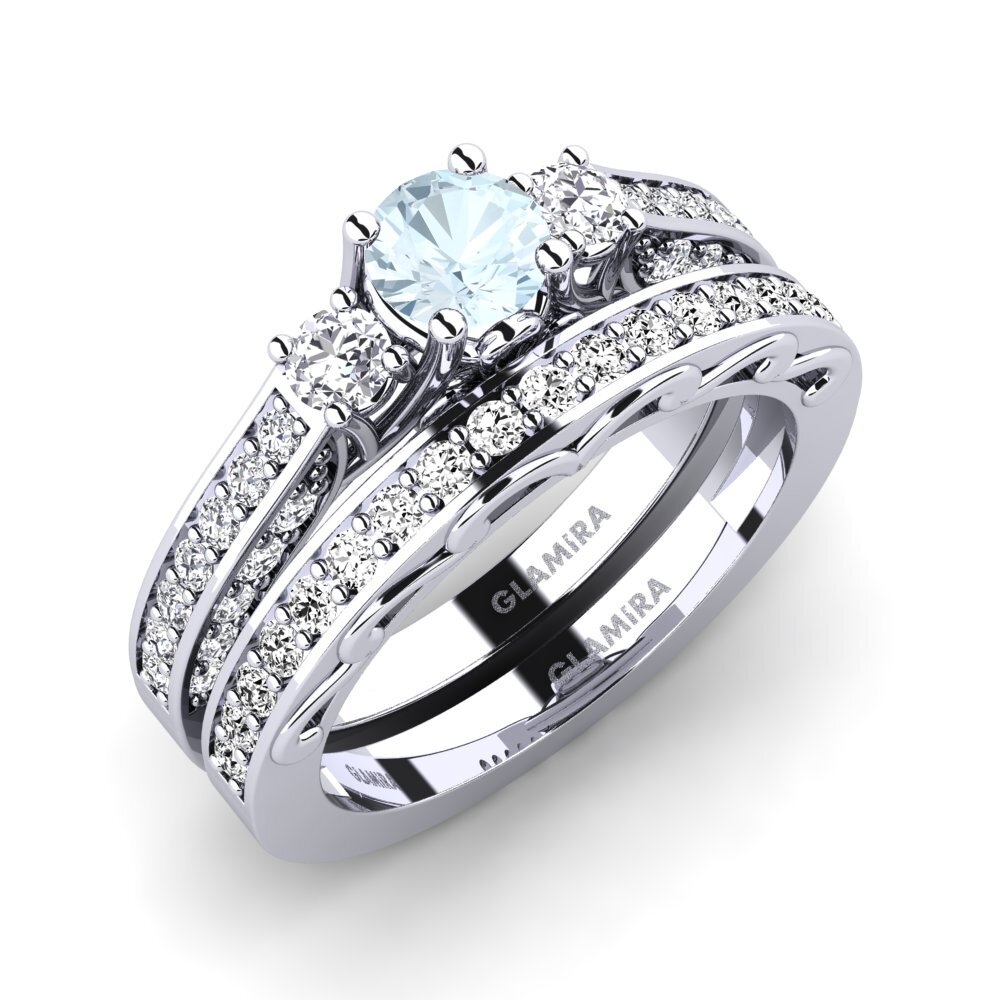 Aquamarine Bridal Set Gemmiferous