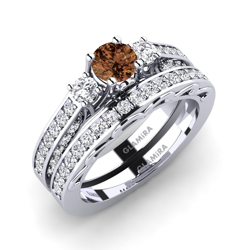 Berlian Coklat Set Pengantin Gemmiferous