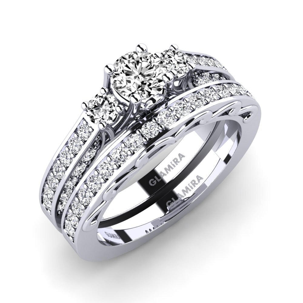 Moissanita Set de Anillos Gemmiferous