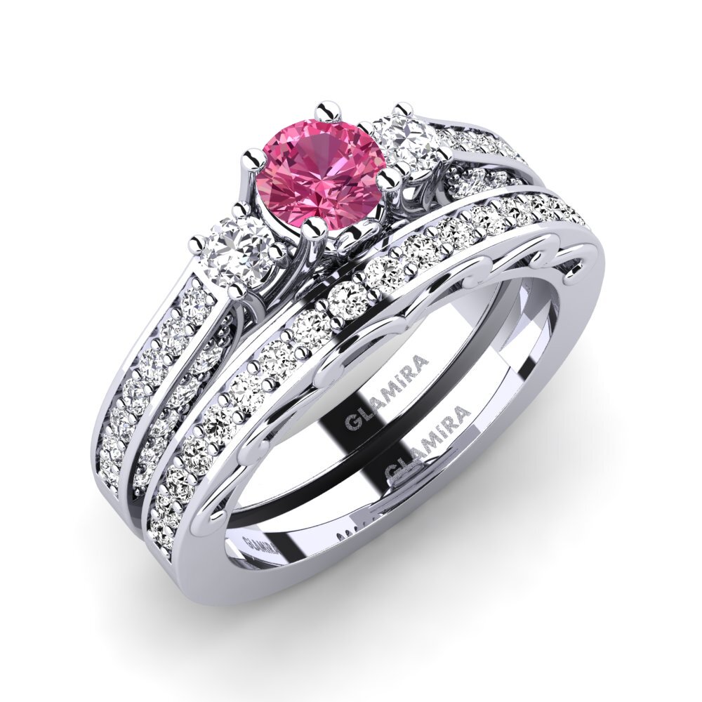Pink Tourmaline Bridal Set Gemmiferous