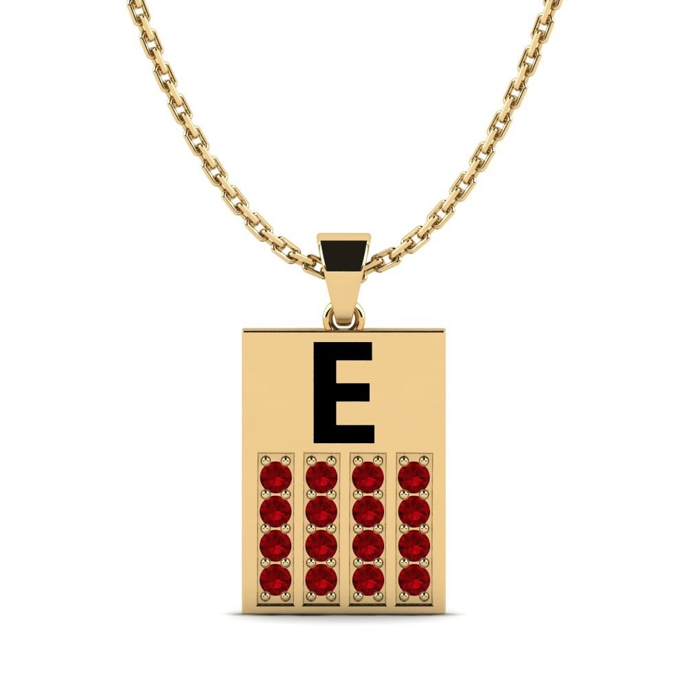 Roter Zirkonia Damen anhänger Generale - E