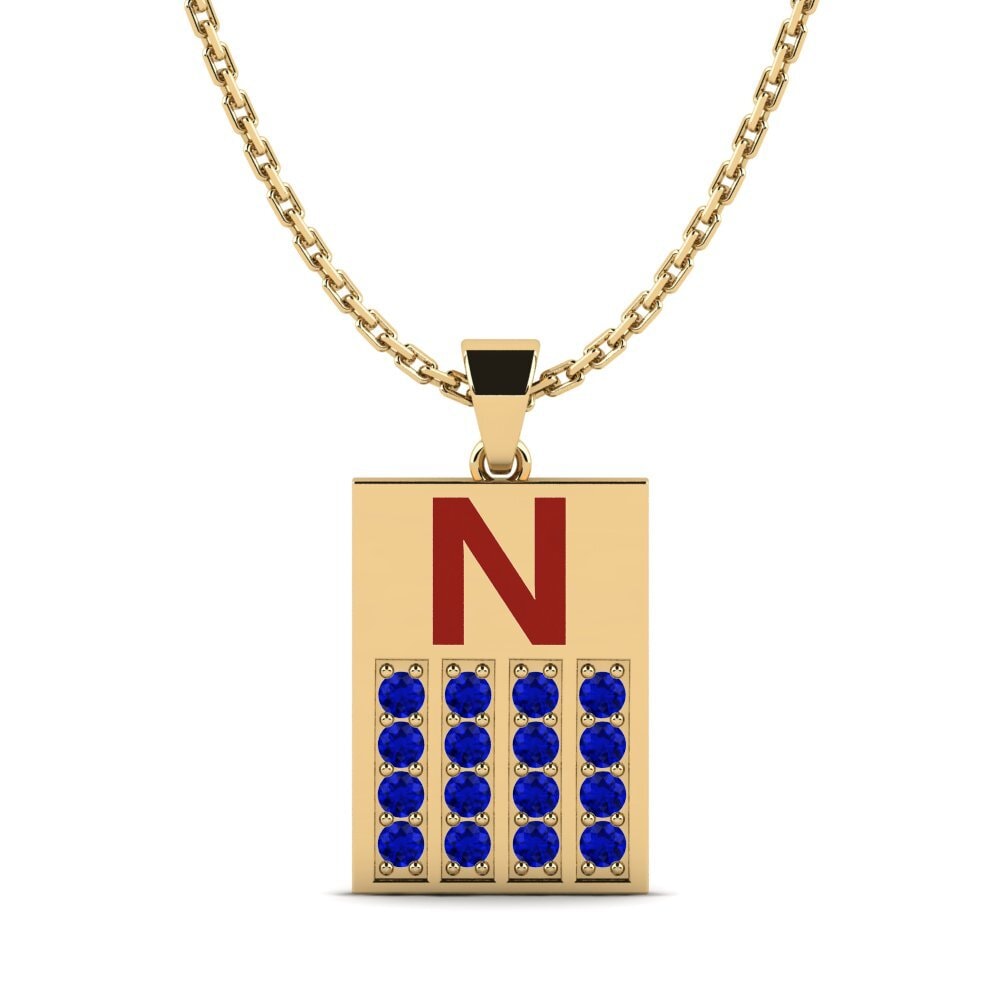 Saphir Damen anhänger Generale - N