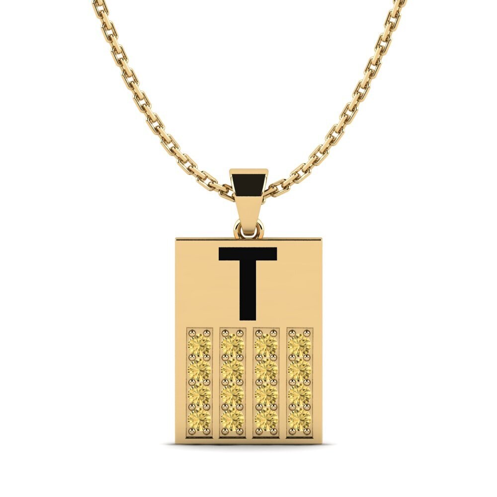 Gelber Diamant Damen anhänger Generale - T