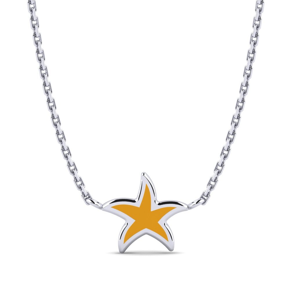 14ct White Gold Kid's Necklace Genetiin