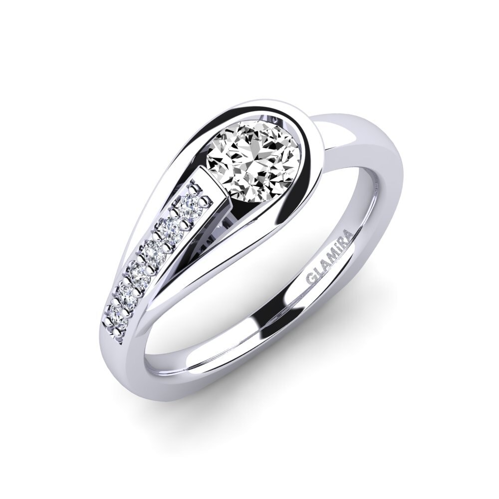 Moissanite Engagement Ring Genifer 0.5 crt