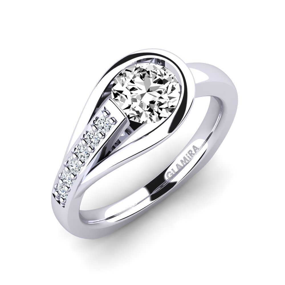 Moissanite Engagement Ring Genifer 0.8 crt