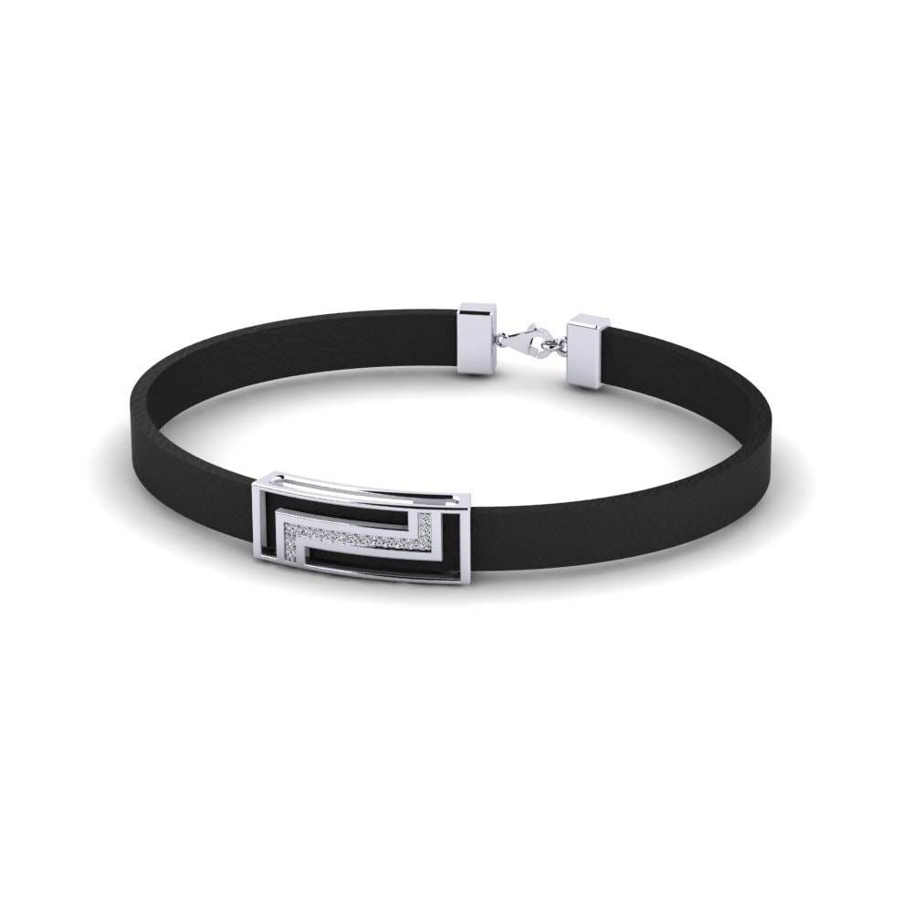 925 Silver Zirconia Men's Bracelet Geodude