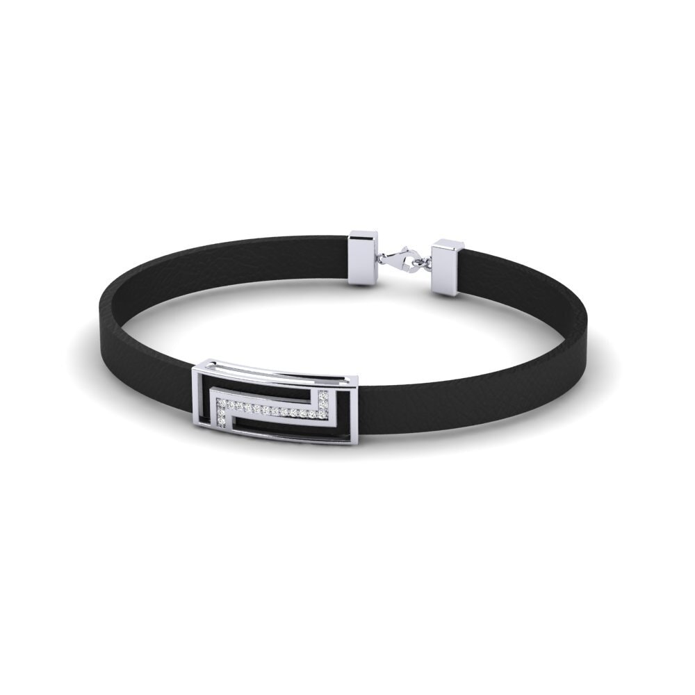 950 Platinum Moissanite Men's Bracelet Geodude