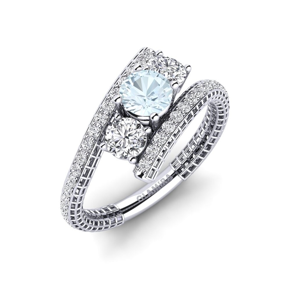 Aquamarine Engagement Ring Georgiann