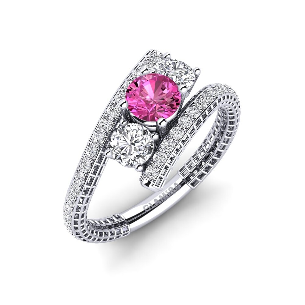 Pink Topaz Engagement Ring Georgiann