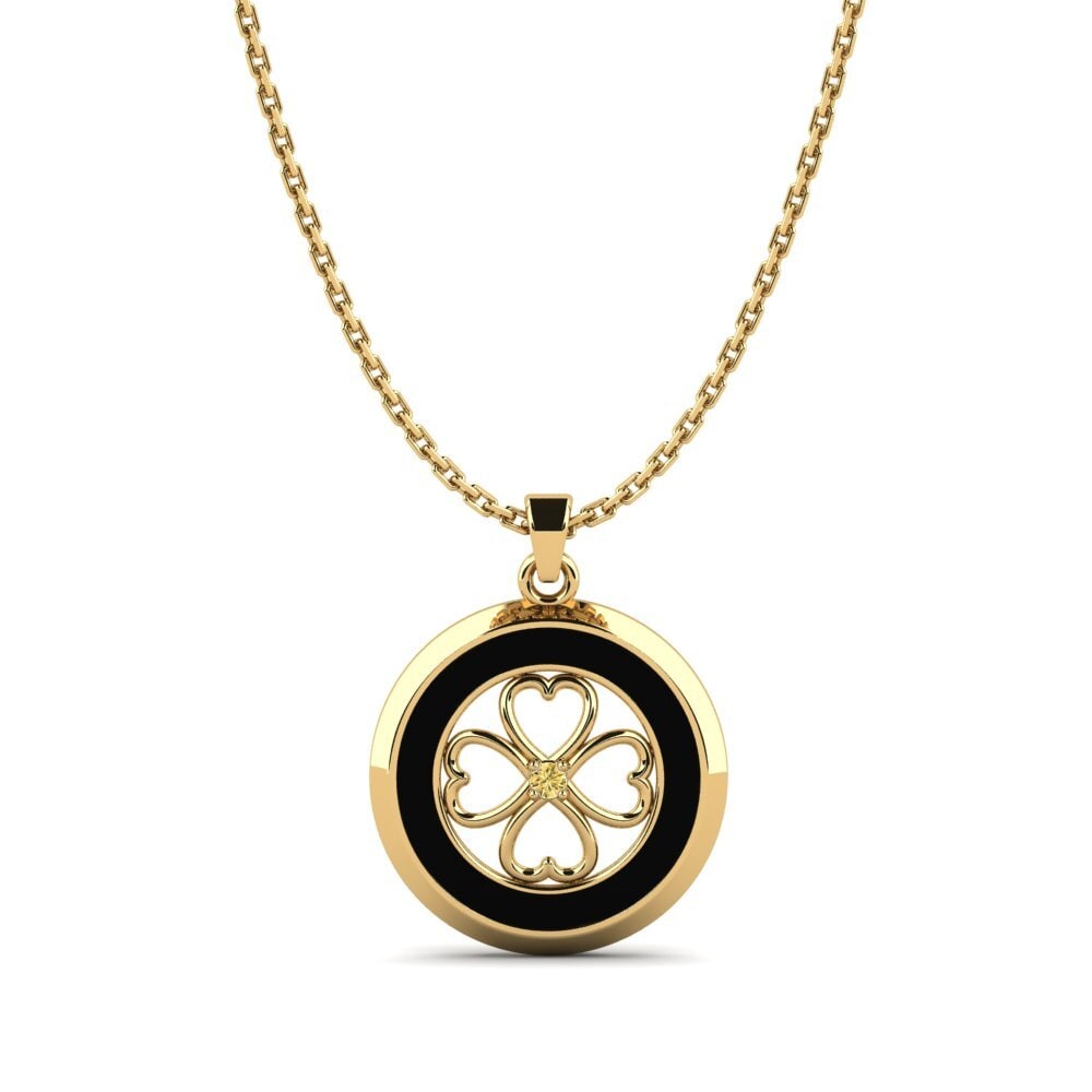 Yellow Diamond Women's Pendant Georgs