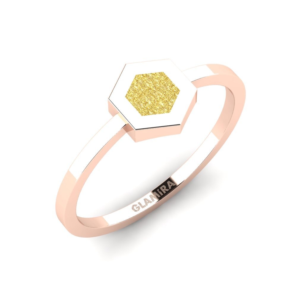 14ct Rose Gold Ring Geraniumas Daughter