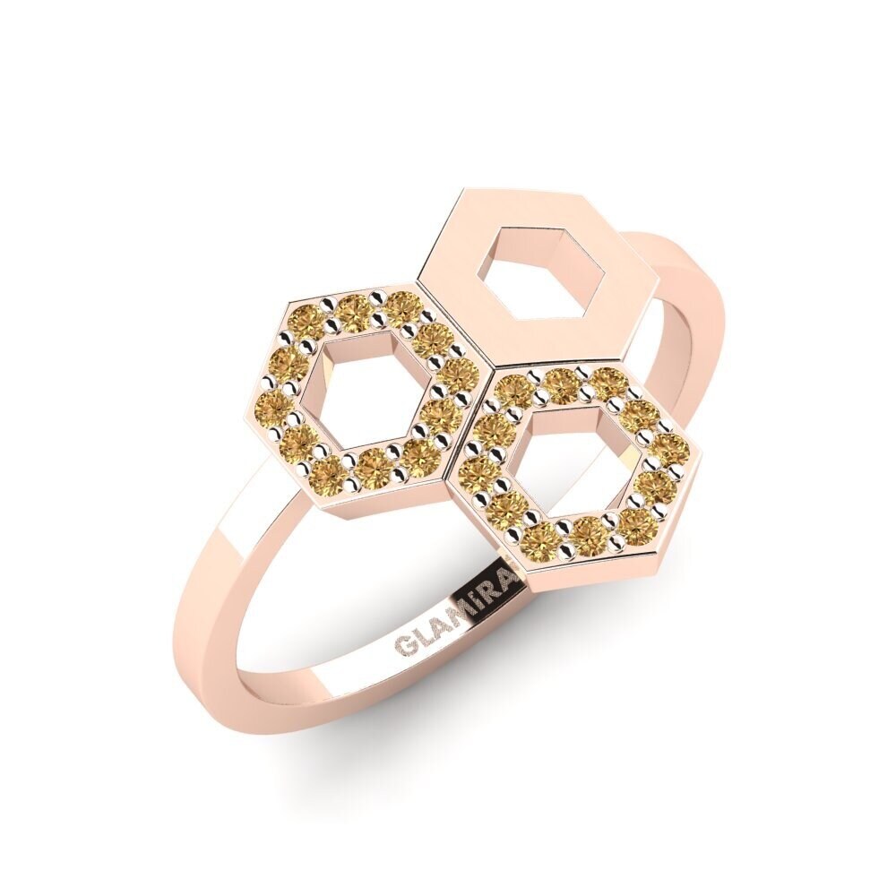 14ct Rose Gold Brown Diamond Ring Geraniumas Mother