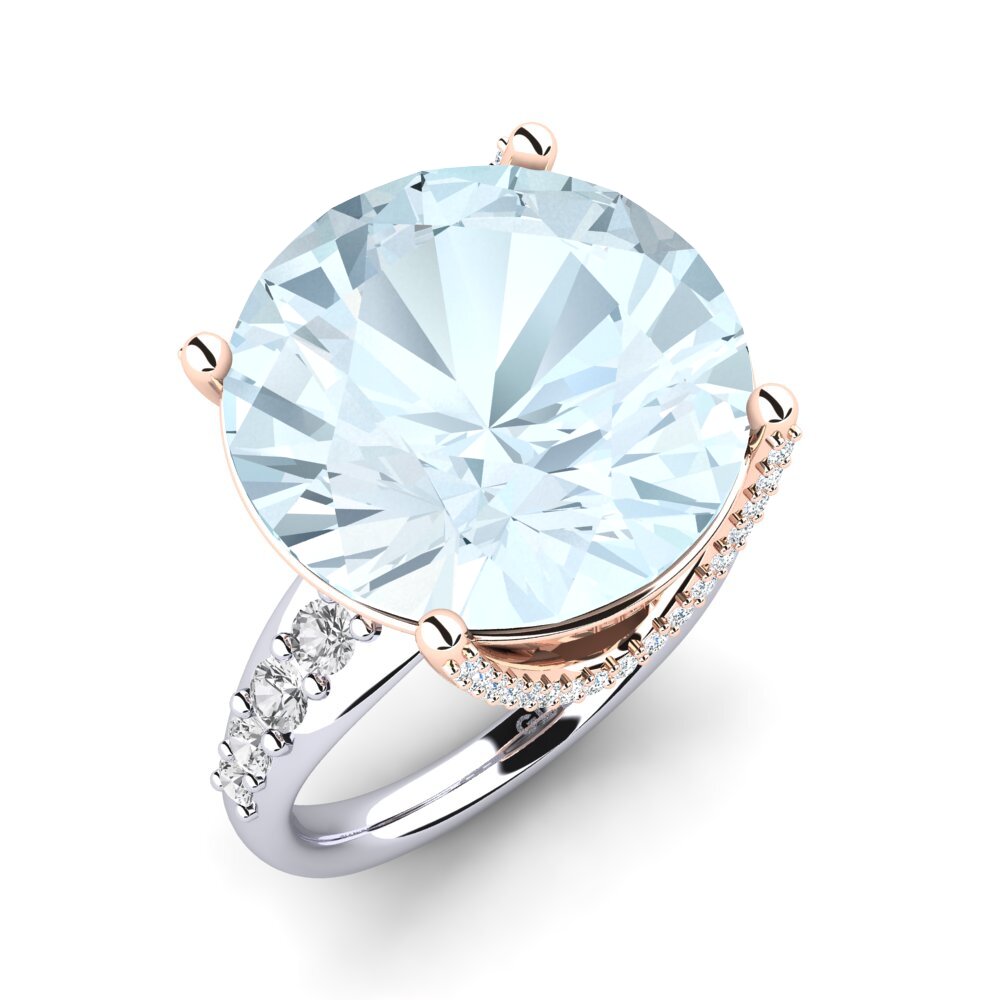 14K White & Rose Gold Ring Gerlindis