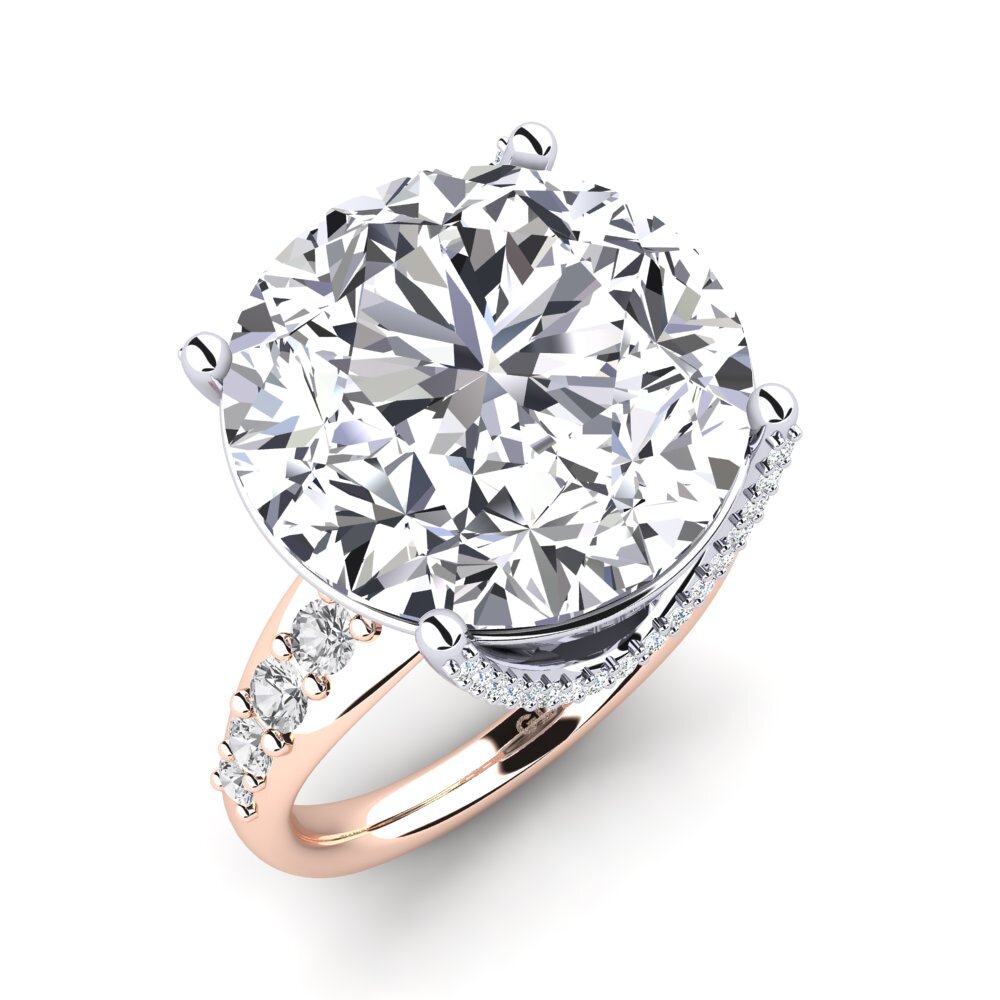 18ct Rose & White Gold Ring Gerlindis