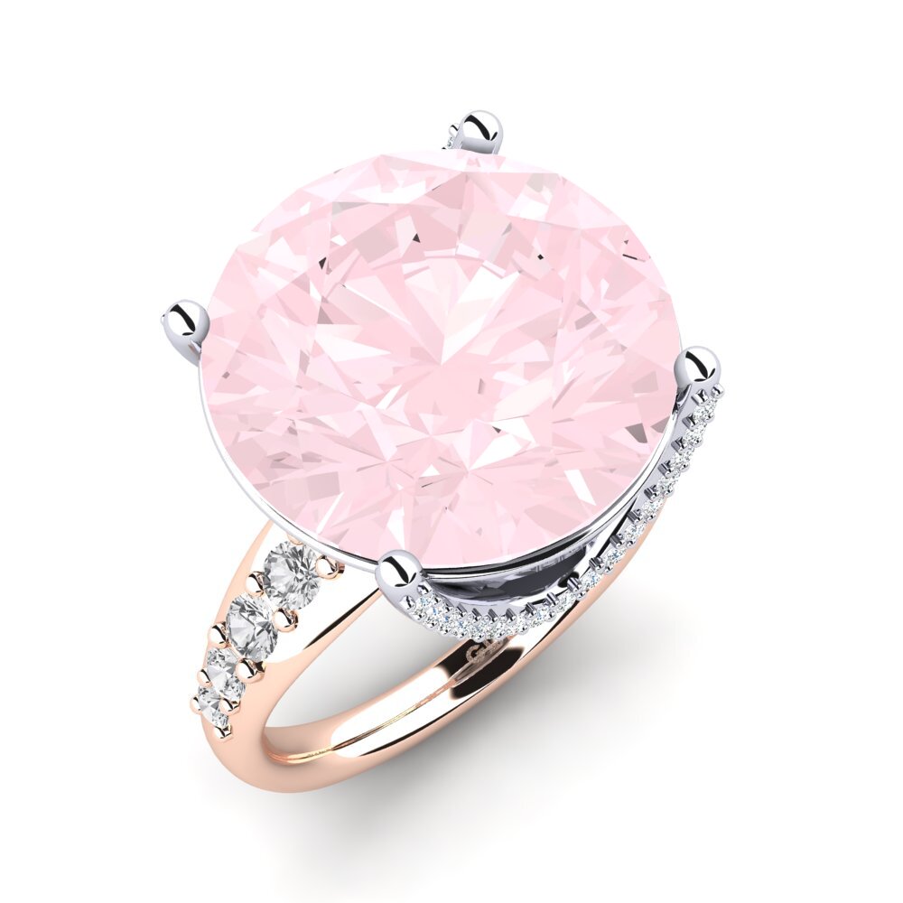 14K Rose & White Gold Ring Gerlindis