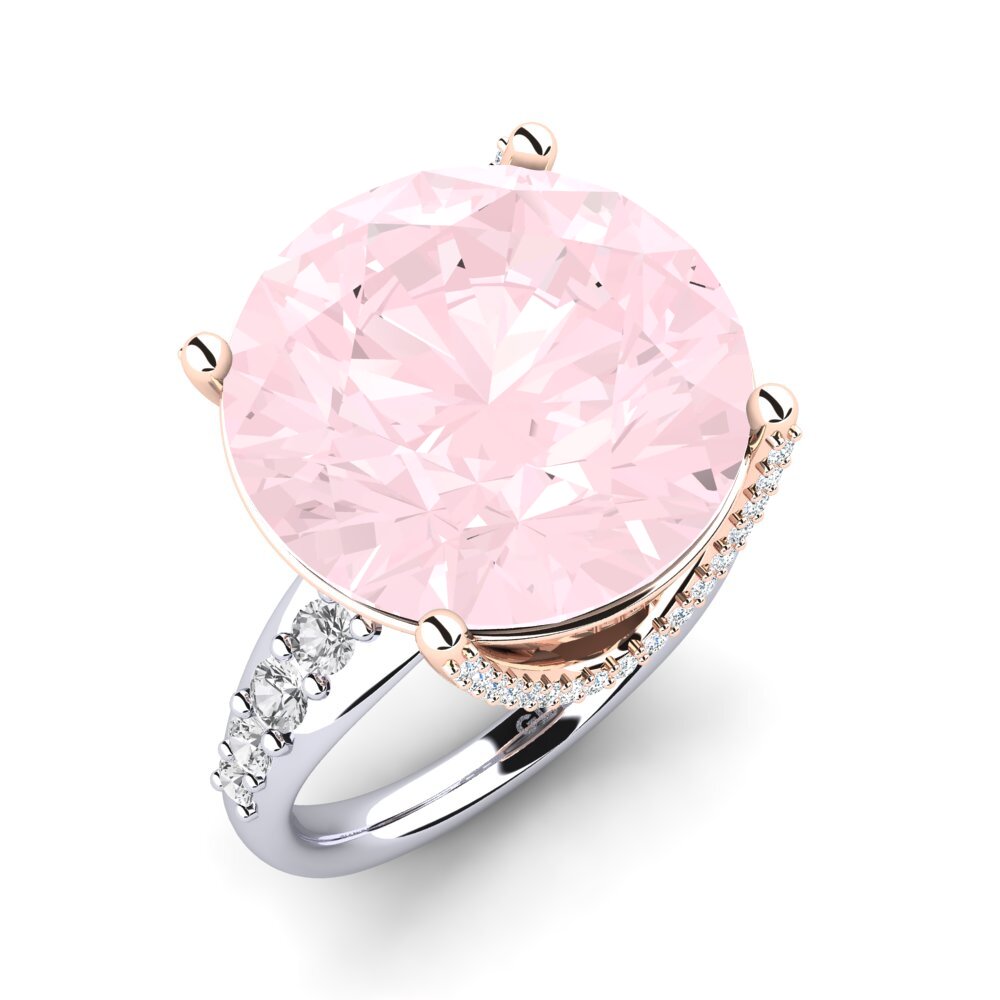 18ct White / Rose Gold Ring Gerlindis