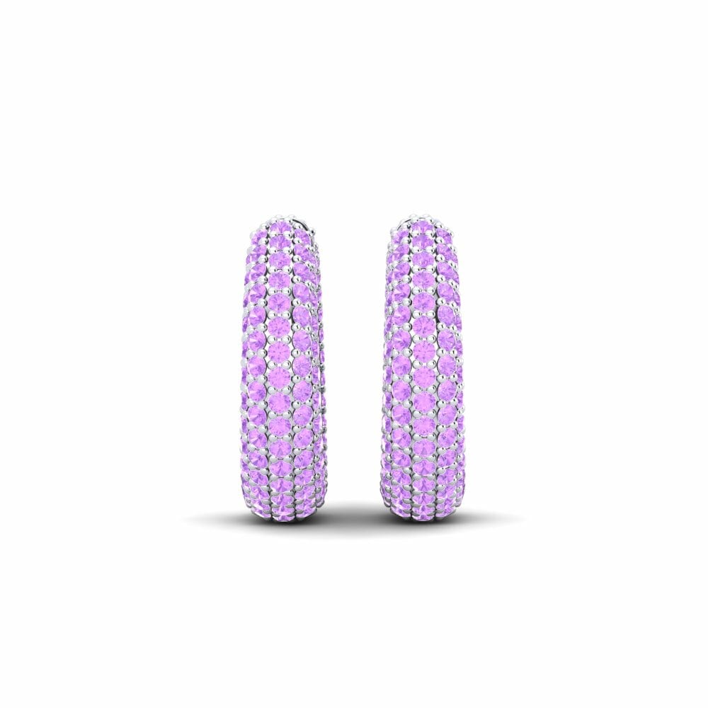 Amatista Pendiente de mujer Germaine 17 mm