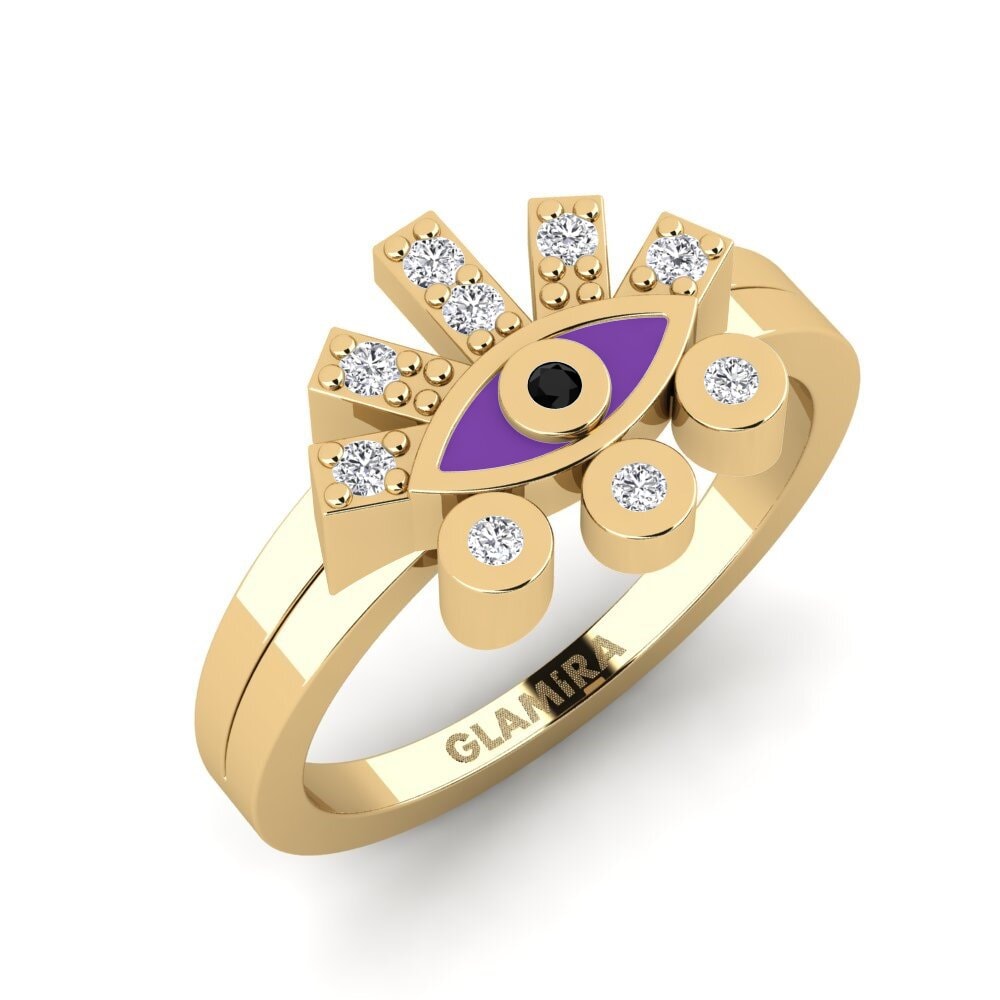 Black Diamond Pinky Ring Germanic