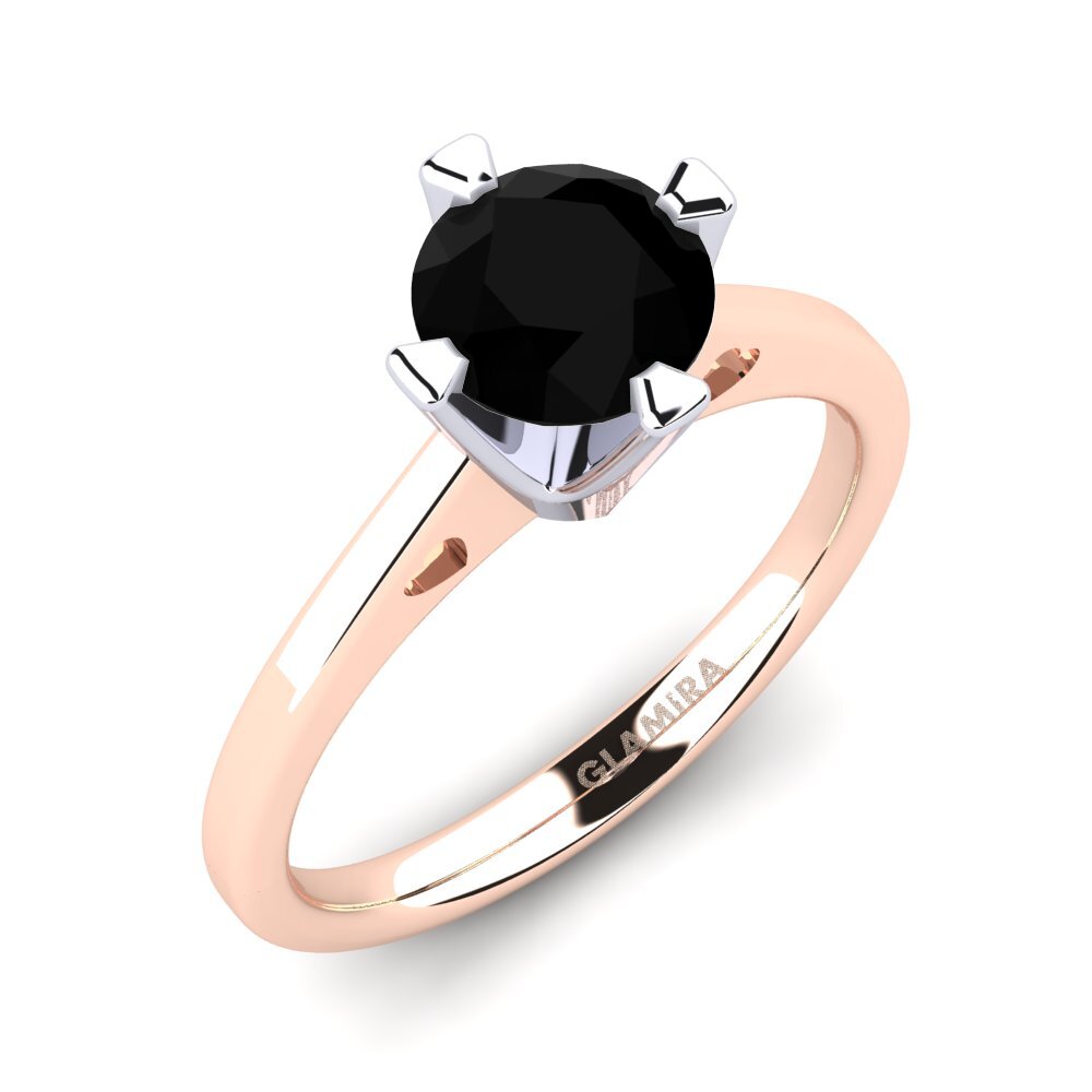 9ct Rose & White Gold Engagement Ring Gervasia 1.0 crt