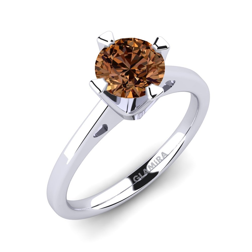 Diamante Marrón Anillo de compromiso Gervasia 1.0 crt
