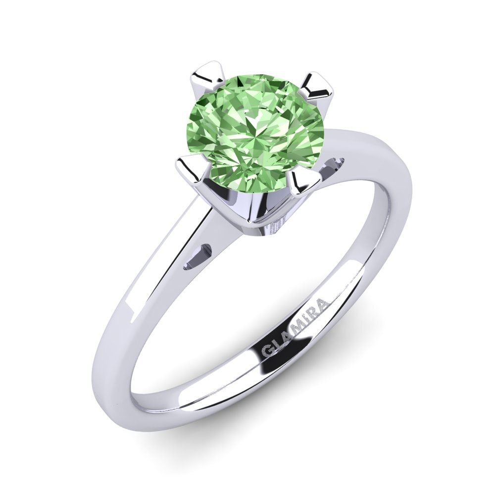 Green Diamond Engagement Ring Gervasia 1.0 crt