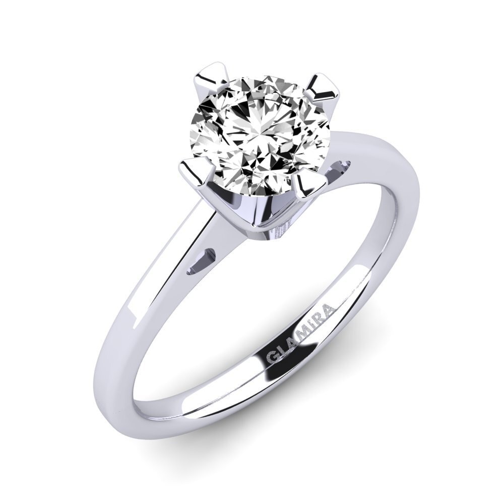 Đá Moissanite Nhẫn đính hôn Gervasia 1.0 crt